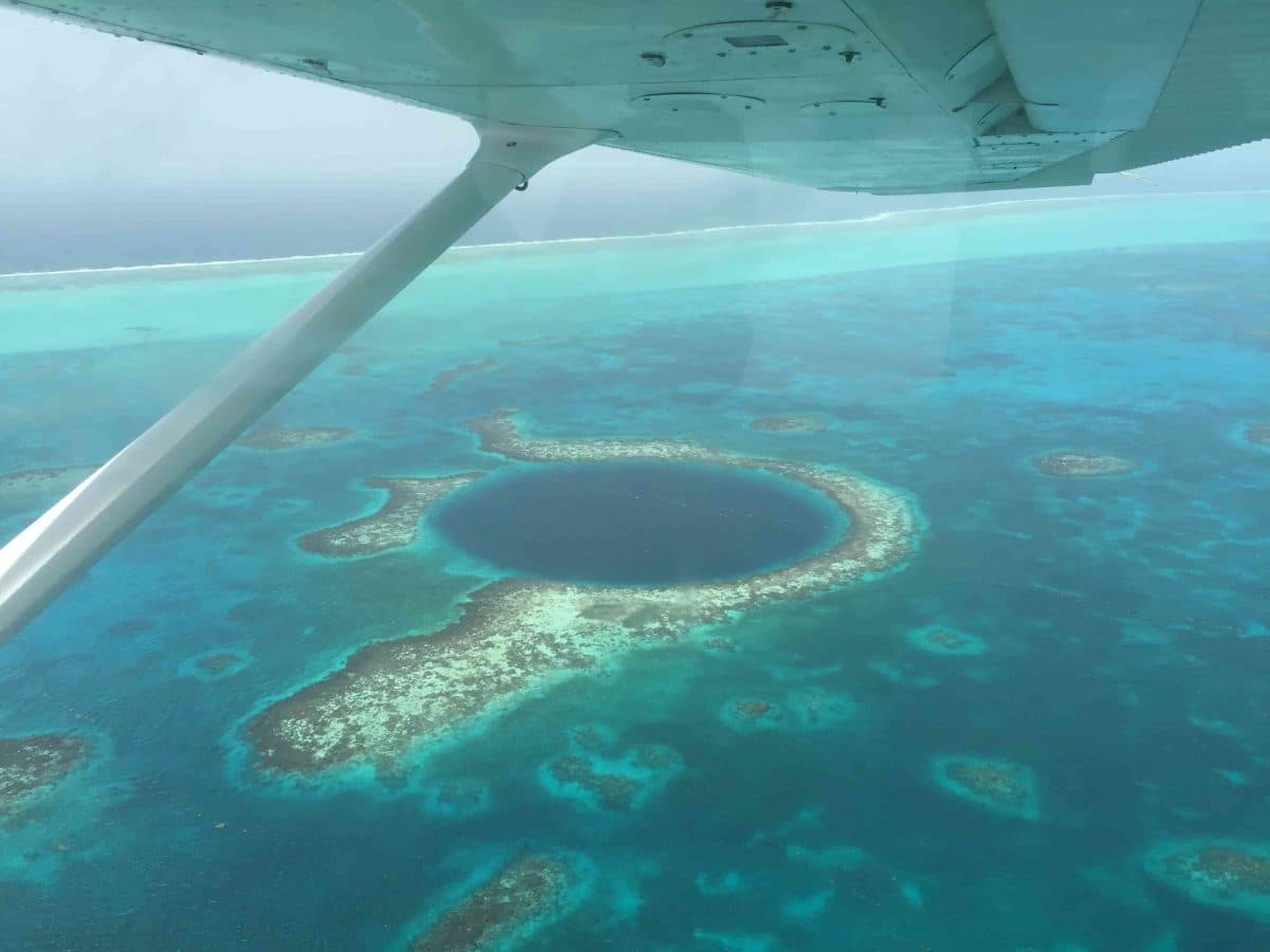包機飛越貝里斯大藍洞 人人都可以是土豪-Belize Great Blue Hole